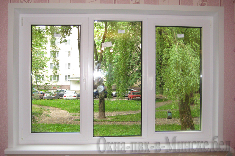 Окно ПВХ на 3 створки в Минске под ключ