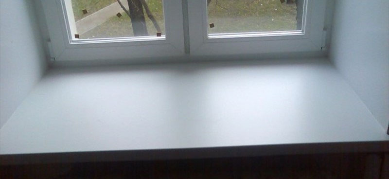 Откосы на окне ПВХ в кирпичном доме Сталинка